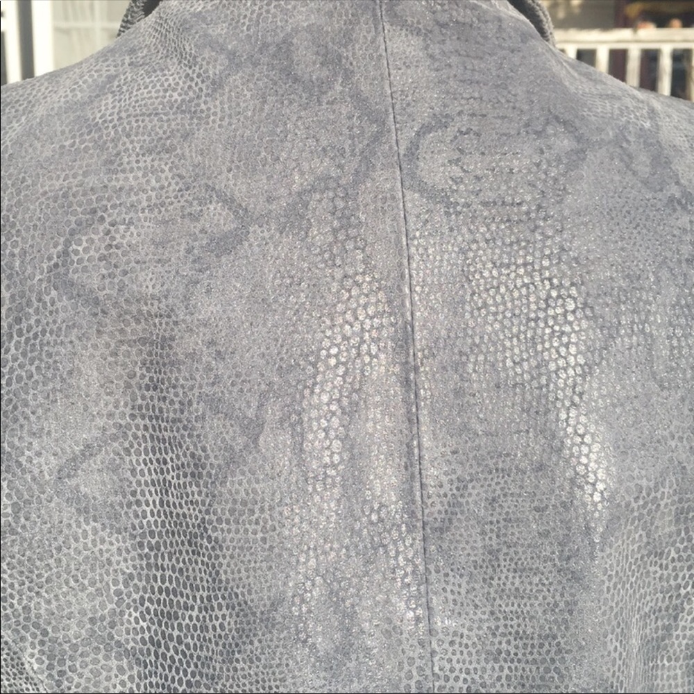 Brandon Thomas Python 🐍 print leather jacket - Picture 7 of 8